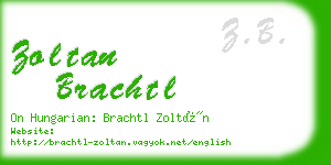 zoltan brachtl business card